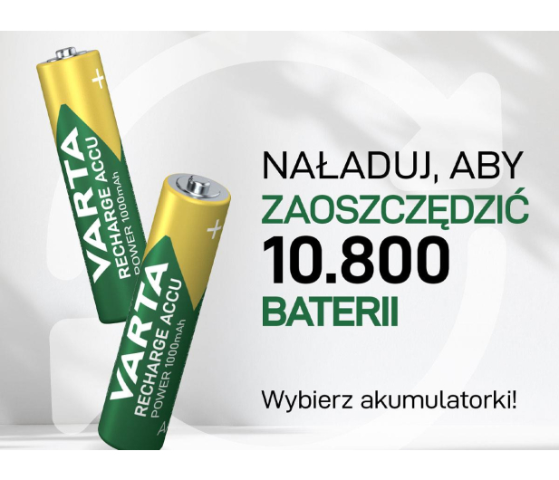 VARTA Recharge Accu Power AAA 1000mAh (2 szt.) 5703301402 - 1456592 - zdjęcie 5